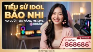Ảnh thumbnail bài viết TIỂU SỬ IDOL BẢO NHI - NỤ CƯỜI TỎA NẮNG MMLIVE, ID PHÒNG: 868686. Hình ảnh Idol Bảo Nhi cười rạng rỡ trong phòng livestream MMLive, domain nanogate.io.